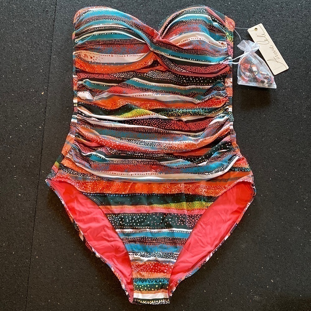𝅺ANNA Cole ladies swimsuit Sz 12